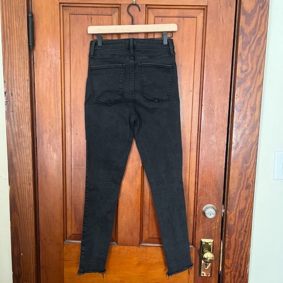 Abercrombie Curve Love High Rise Super Skinny Ankle Jeans, Black, 26/2 - Picture 2 of 6